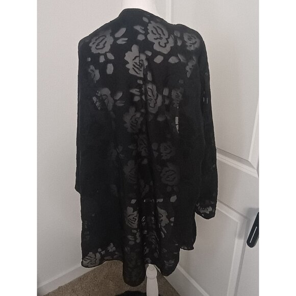 Just My Size Black Lace Gown with Robe Size: 3XL - Picture 12 of 13